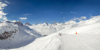 法国,蒂涅,滑雪场,全景,阿尔卑斯山脉,滑雪坡,塔宏德斯,运动,雪,车站