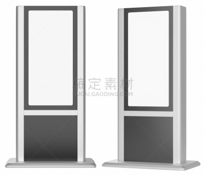 灯箱,模板,空白的,数字标牌,留白,水平画幅,无人,白色背景,计算机制图