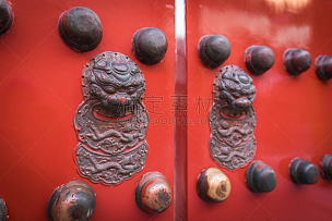 故宫,北京,门,中国,特写,清朝,门环,动物身体部位,铜,纪念碑