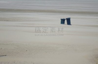 海滩,一对,朱砂蛾,垃圾,天空,水平画幅,沙子,无人,符号,户外