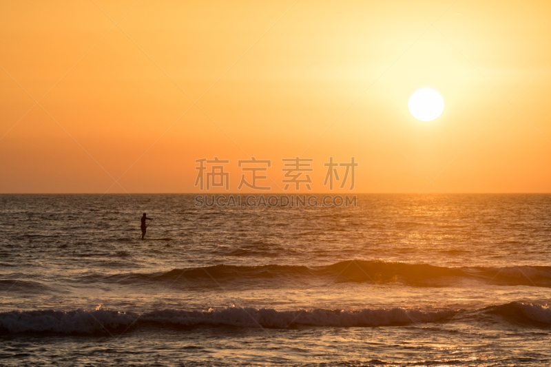 冲浪板,男人,水,桨,水平画幅,湿,夏天,桨叶式冲浪板,葡萄牙,海浪