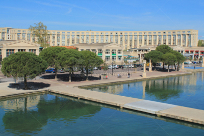 Quartier Antigone à Montpellier, France