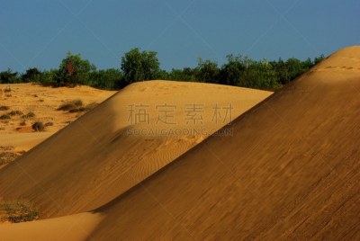 美奈,越南,沙丘,水平画幅,山,沙子,蓝色,非洲,夏天,户外