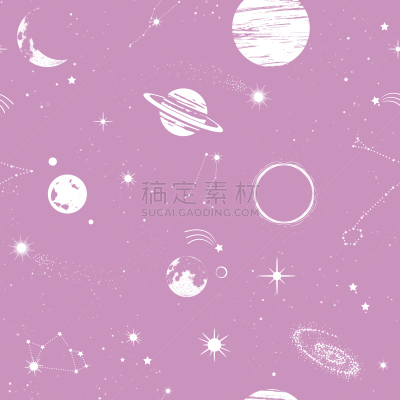 行星,星系,太空,矢量,星座,星星,四方连续纹样,背景,绘画插图,自然美