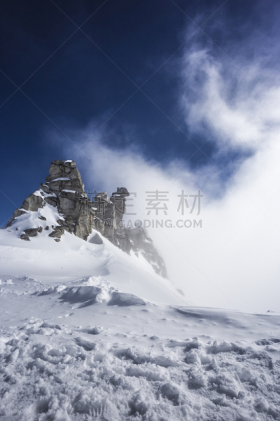 Hintertux Glacier,齐勒谷,图克斯,垂直画幅,雪,无人,滑雪坡,组物体,运动,冬天