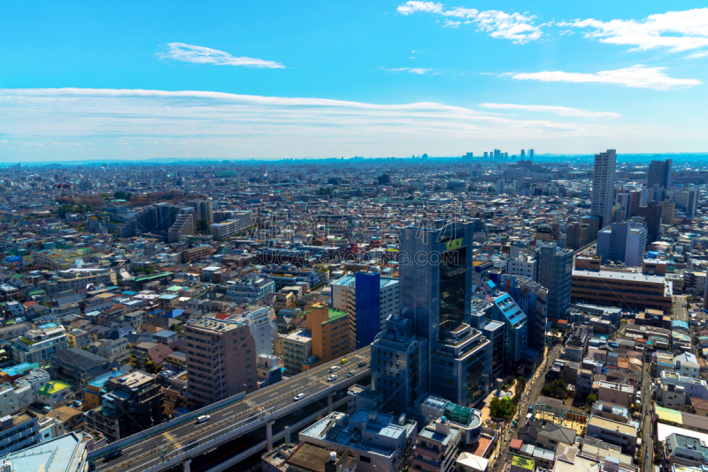 东京,城市天际线,日本,世田谷区,办公室,天空,城镇景观,新的,新宿区,水平画幅