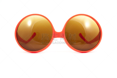 太阳镜,红色,白色背景,水平画幅,时尚,夏天,塑胶,特写,紫外线,高雅