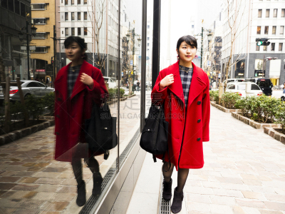 日本人,青年人,女人,旅途,银座,水平画幅,仅日本人,日本,人,户外