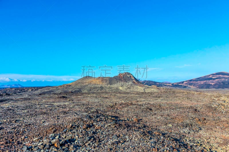 兰萨罗特岛,火山,蒙大拿州,timanfaya national park,天空,水平画幅,无人,火山地形,大西洋群岛,户外