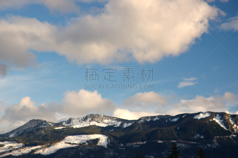 天空,雪,在上面,山,云,芒格努伊山,耳镜,美,风,水平画幅