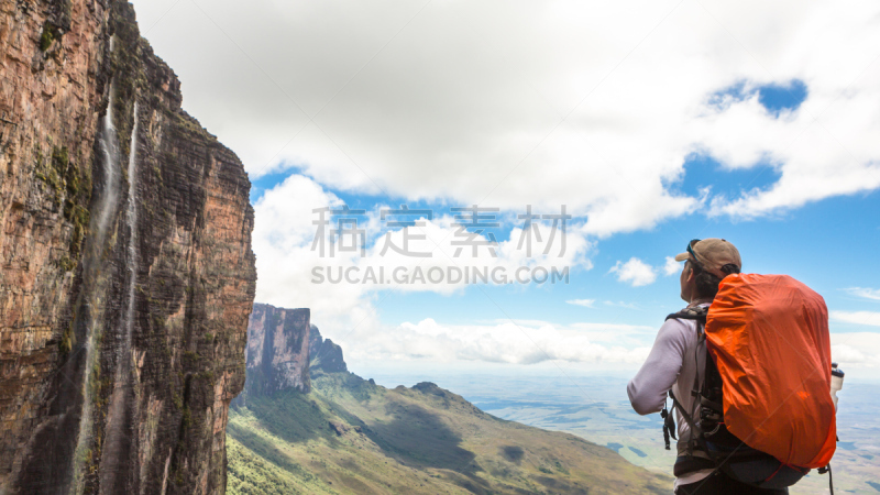 罗赖马山,平顶山区,罗赖马州,平顶山,canaima,委内瑞拉,南美,水平画幅,无人,户外