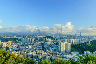 深圳,从上面看过去,公寓,商务,建筑外部,图像,现代,无人,户外,天空
