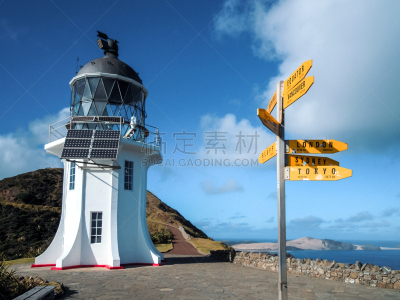 灯塔楼,新西兰,cape reinga,图像,水,水平画幅,无人,纯净,户外,海滩
