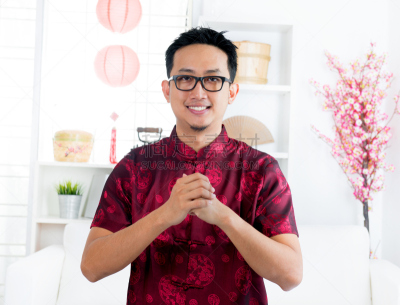 男人,中国,旗袍,美,水平画幅,注视镜头,美人,传统,男性,仅男人