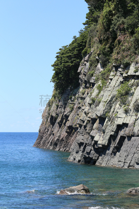 ojima,破浪堤,岛,防波堤,垂直画幅,无人,日本,户外,白昼,海洋