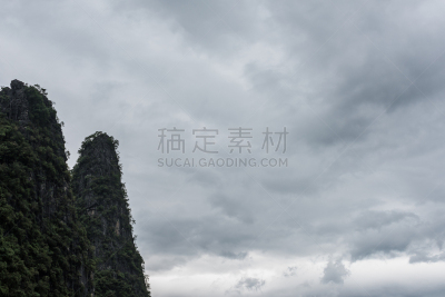 山,云景,航拍视角,阳朔县,桂林山水,兴平,阳朔,桂林,喀斯特,卷起