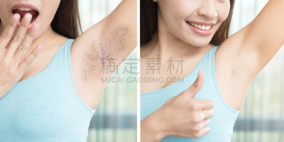 女人,除痣,手臂下的