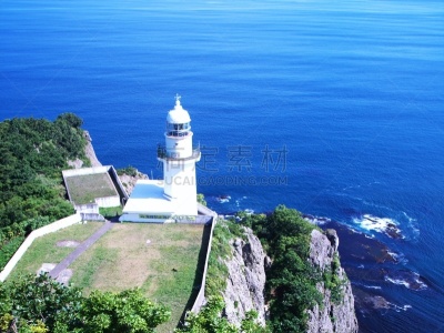 室兰,泥土,斗篷,水平画幅,海岬,夏天,观测点,户外,灯塔楼,海滩