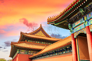 故宫,北京,汉字,风景,禁止的,博物馆,宫殿,宏伟,大门,世界遗产