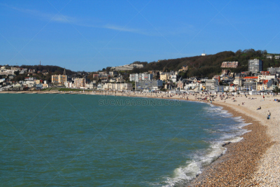 法国,勒哈费尔,水及腰,英吉利海峡,塞纳滨海省,水平画幅,夏天,户外,鹅卵石,海滩