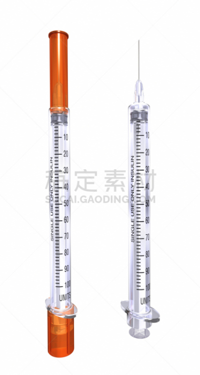 胰岛素,注射器,白色背景,背景分离,垂直画幅,糖尿病,美,健康保健,摄影