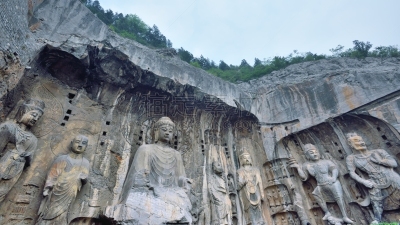 洛阳,特写,龙门石窟,贞德,唐朝,河南省,著名自然景观,纪念碑,水平画幅,无人