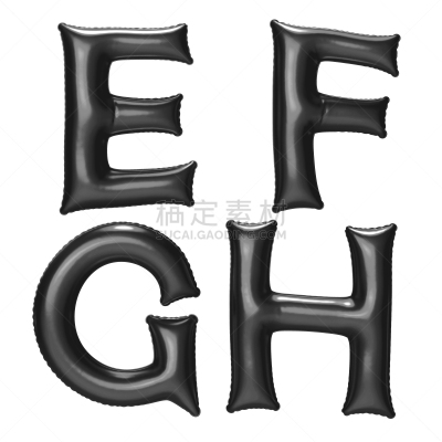 字母,气球,背景分离,黑色,铝箔,英文字母f,英文字母g,英文字母e,英文字母h,绘画插图