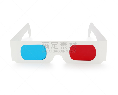 3d眼镜,一次性物品,剪贴路径,一个物体,背景分离,透过其它物体观看,边框,塑胶,复古风格,加拿大