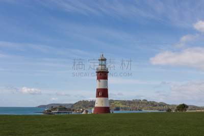 普利茅斯,天空,公园,水平画幅,无人,海港,符号,英格兰,夏天,户外
