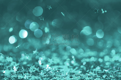 五彩纸屑,背景,青绿色,留白,水平画幅,无人,印尼公开赛,平视角,圣诞装饰物