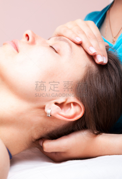 颈,女人,药,压力点,脊骨神经科矫正,按摩师,垂直画幅,替代疗法,辅导讲座
