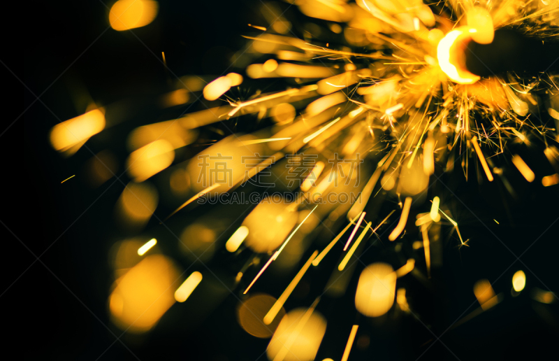 闪烁发光,火,美国国庆日,背景幕,夜晚,自由,明亮,黑色背景,放焰火,现代
