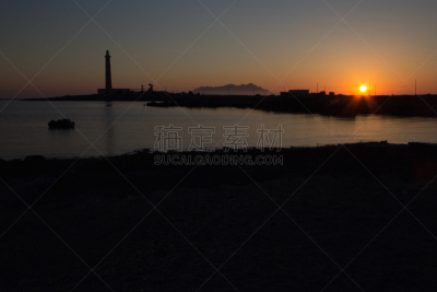 灯塔楼,法维尼亚纳,自然,悬崖,水平画幅,地形,夜晚,无人,夏天,黄昏