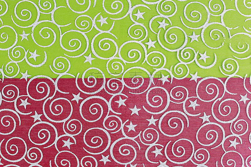 丝绸,式样,绿色,红色背景,请柬,贺卡,边框,新年前夕,罗马尼亚,节日