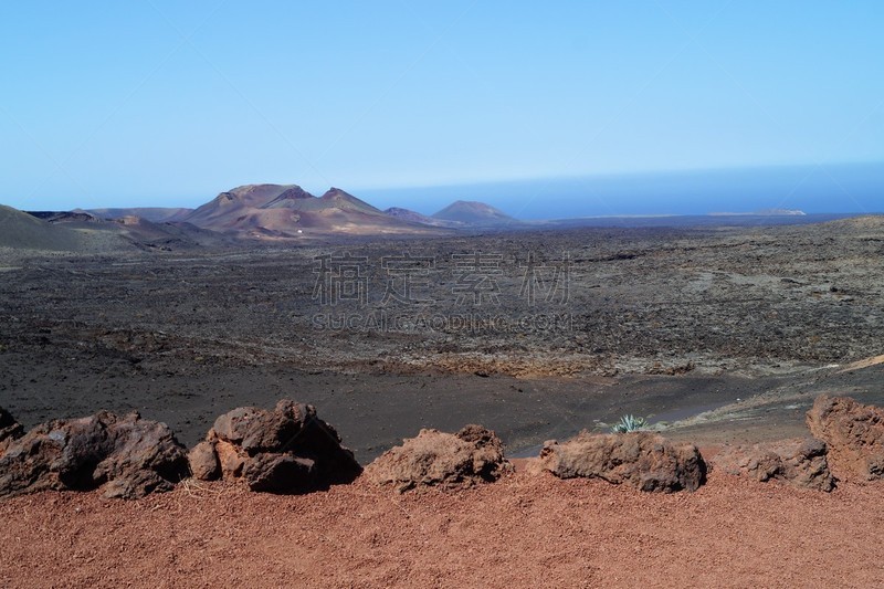 timanfaya national park,兰萨罗特岛,西班牙,加那利群岛,金丝雀,熔岩,大西洋群岛,火山,岛,天空