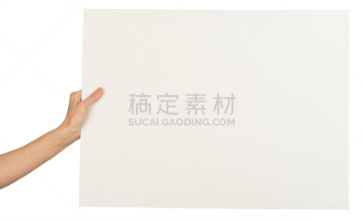 空白的,水平画幅,手,人,纸,贺卡,留白,女人,白色背景