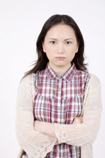 生气,女人,垂直画幅,室内,底片,日本,一个人,人,成年的,摄影