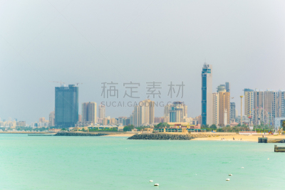 科威特,城市天际线,华贵,公园,波斯湾,现代,户外,建筑,市区,东