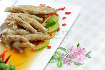 汤,鸡,动物骨,水平画幅,开胃品,膳食,特写,泰国,红辣椒,辣椒