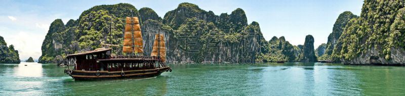 下龙湾,越南,海洋,山,自然美,高处,海湾,富国岛,帕纳若玛山庄,高桅横帆船