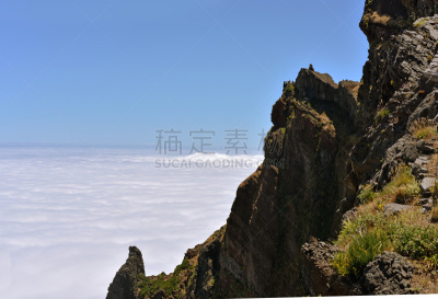 马德拉,山脉,云,比科公司,古梅阿达,大西洋群岛,戏剧性的景观,气候与心情,天空,美
