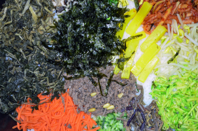 全州市,拌饭,食品,传统,韩国烤肉,韩国泡菜,配菜,蛋黄,小牛肉,韩国食物