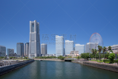 横滨,横滨高速铁路,地标大楼,天空,美,水平画幅,无人,户外,非凡的,著名景点