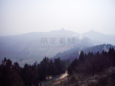 唐朝,陵墓,西安,中国,半身像,坟墓,陕西省,旅游目的地,水平画幅,地形