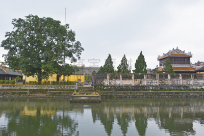 湖,承天顺化,顺化,世界遗产,水,水平画幅,无人,古老的,户外,园艺展览
