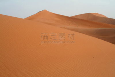 沙丘,红色,great western erg,northern sahara,巴巴里人,西撒哈拉沙漠,阿尔及利亚,天空,沙子,山脊
