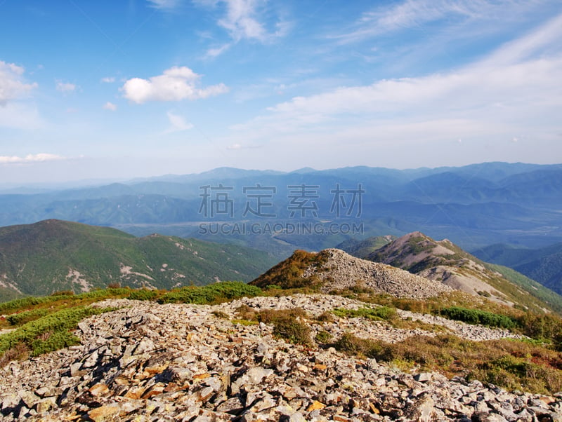 山,在上面,南,看风景,乌苏里江,鲁宾三明治,俄罗斯滨海边疆区,针叶林,天空,水平画幅