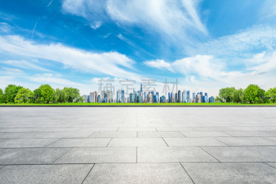 建筑外部,全景,空的,上海,室内地面,砖,云,地板,草,现代