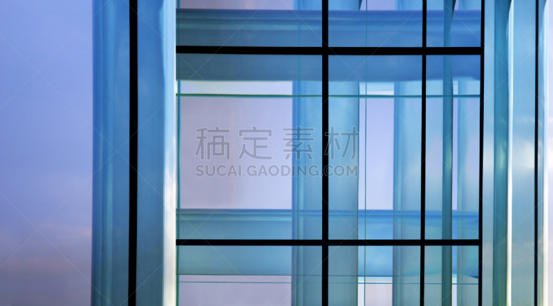 办公室,现代,窗户,透明,推拉门,天空,留白,边框,外立面,水平画幅