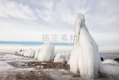 波罗的海,水,天空,水平画幅,无人,海岸地形,户外,云景,石头,防波堤